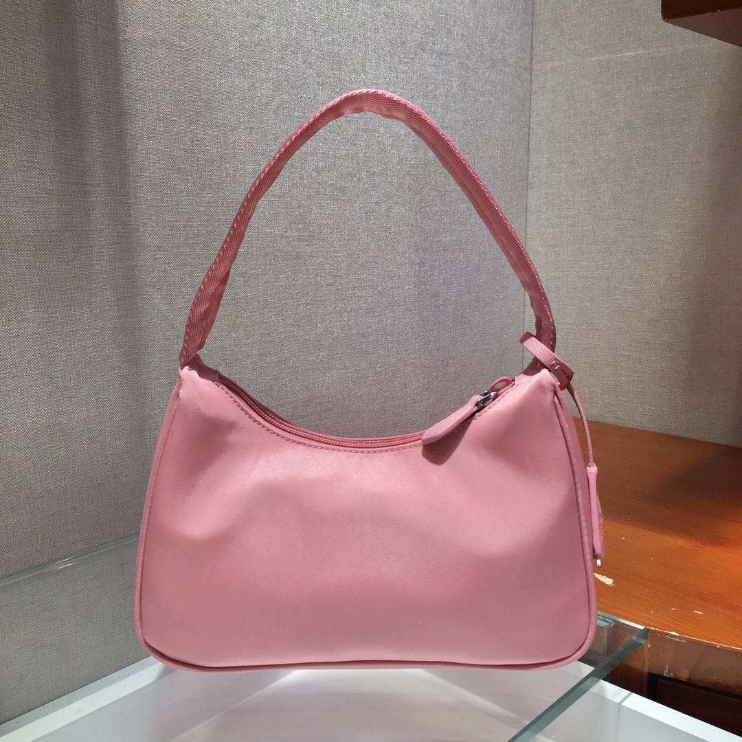 Prada Mini Re Nylon Re Edition 2000 Hobo Bag Handbag Pink 1NE515